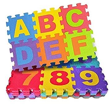Colorful Alphabet and Number Foam Puzzle Mat for Kids