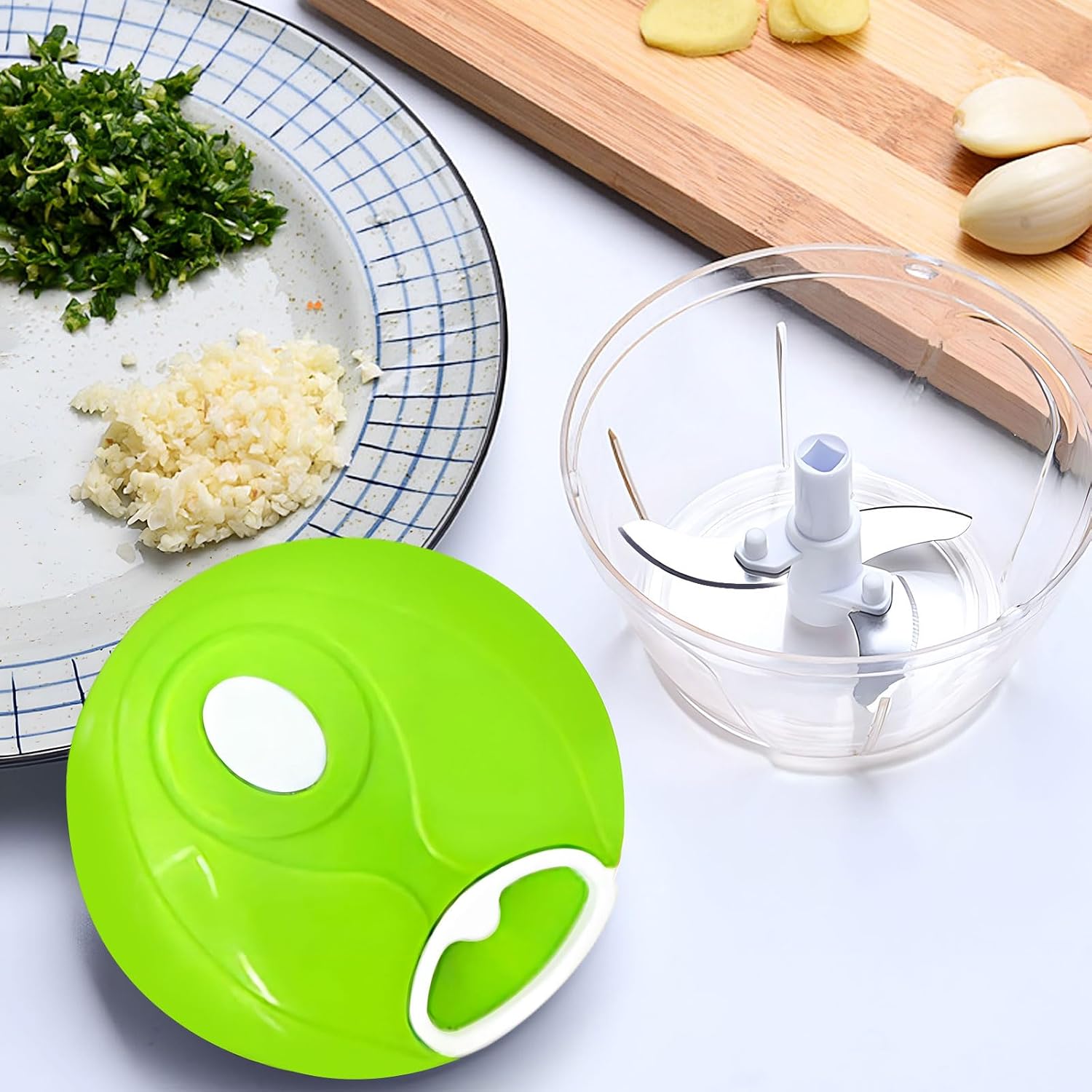 Manual Vegetable Chopper with Pull Cord