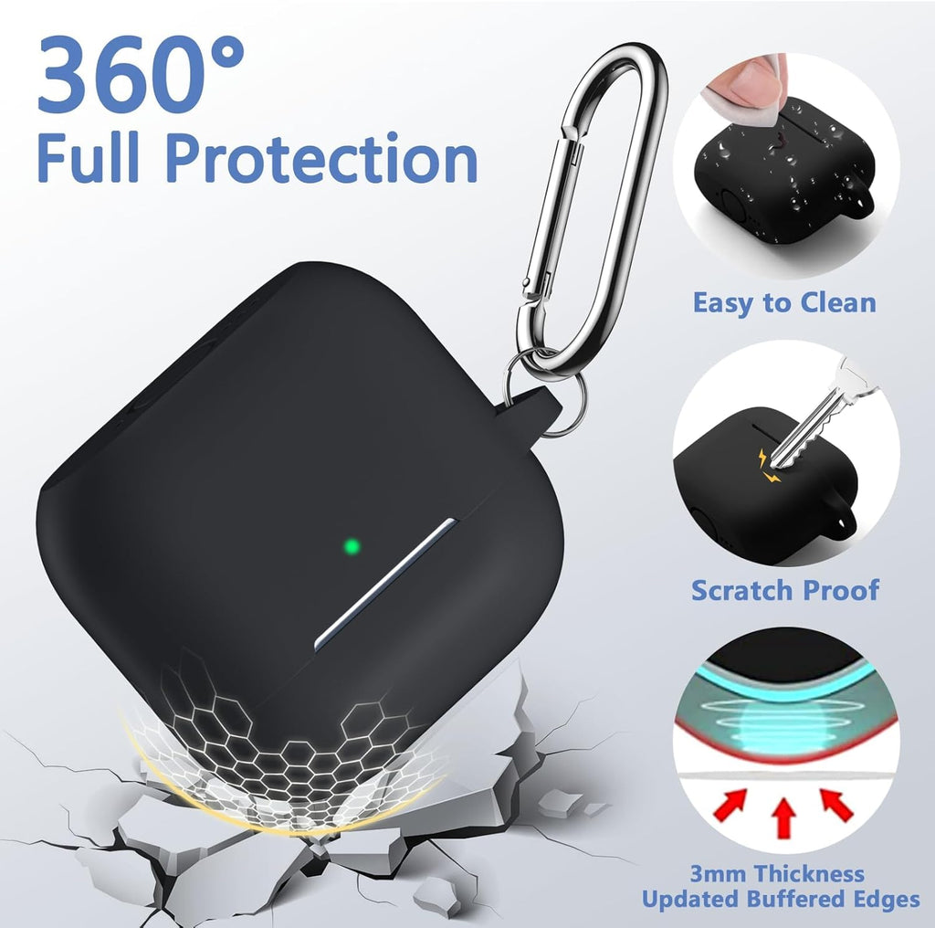 Soft Silicone Earbuds Charging Case Cover
