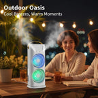 Portable Air Cooler Mini Fan with 3 Mist Spray Modes
