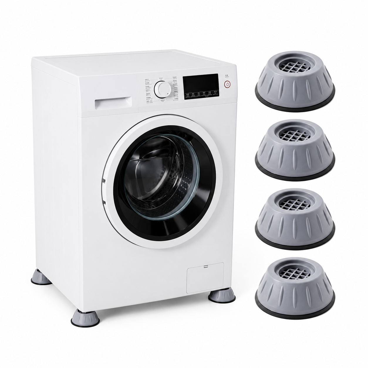 4PCS Anti-Vibration Washing Machine Foot Pads