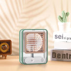 Portable Misting Desk Fan with LED Night Light