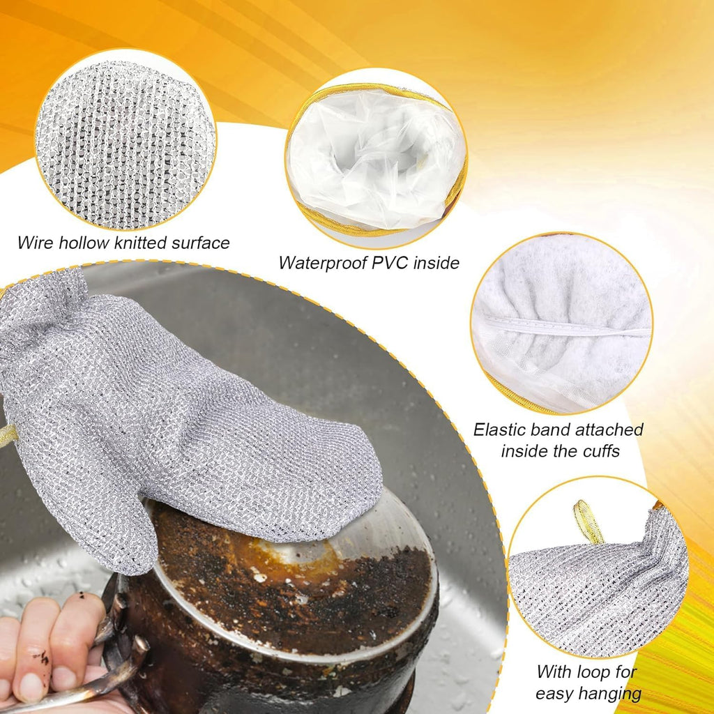 Steel Wire Kitchen Cleaning Glove