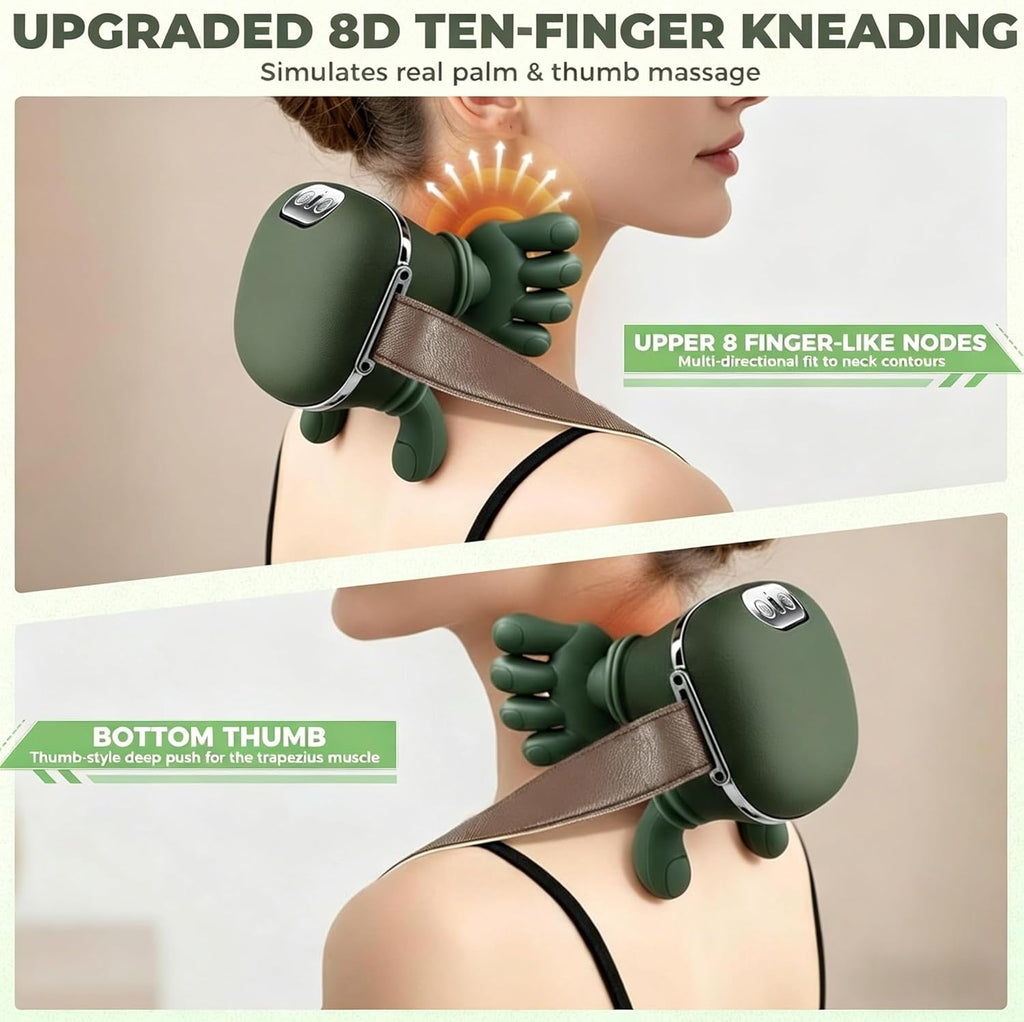 Wireless Neck and Shoulder Massager with Heat