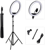 26cm LED Selfie Ring Light with Adjustable Tripod Stand