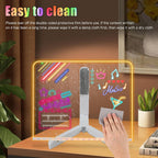 LED Acrylic Note Board with Color Lighting
