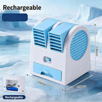 Portable USB Mini Air Cooler Fan with Water Cooling Function (Multi-Colour)