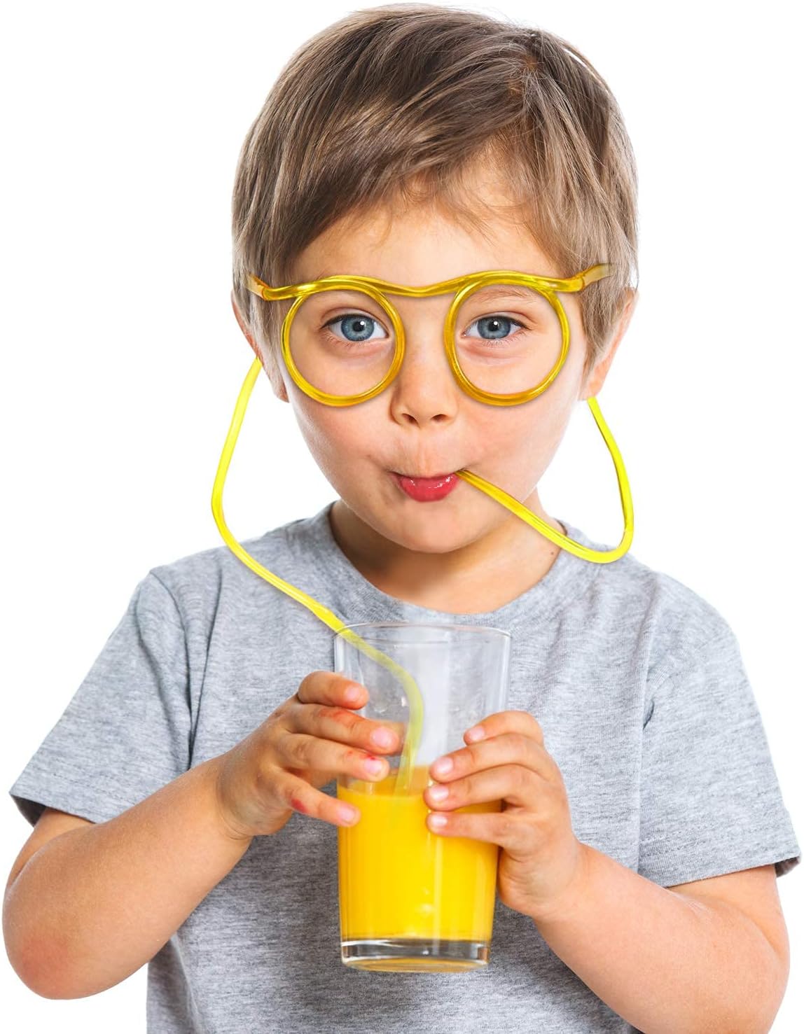 Crazy Glasses Drinking Straws for Kids & Adults