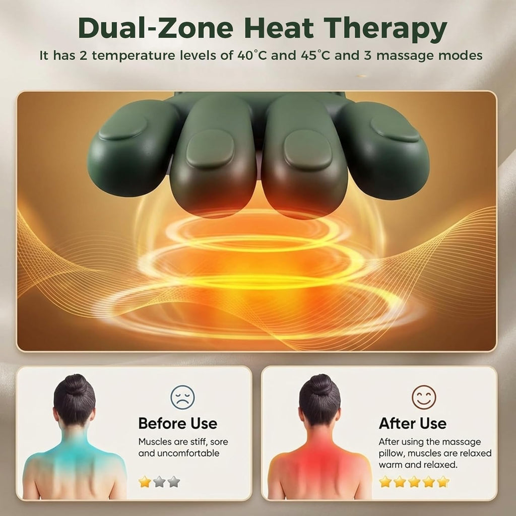 Wireless Neck and Shoulder Massager with Heat