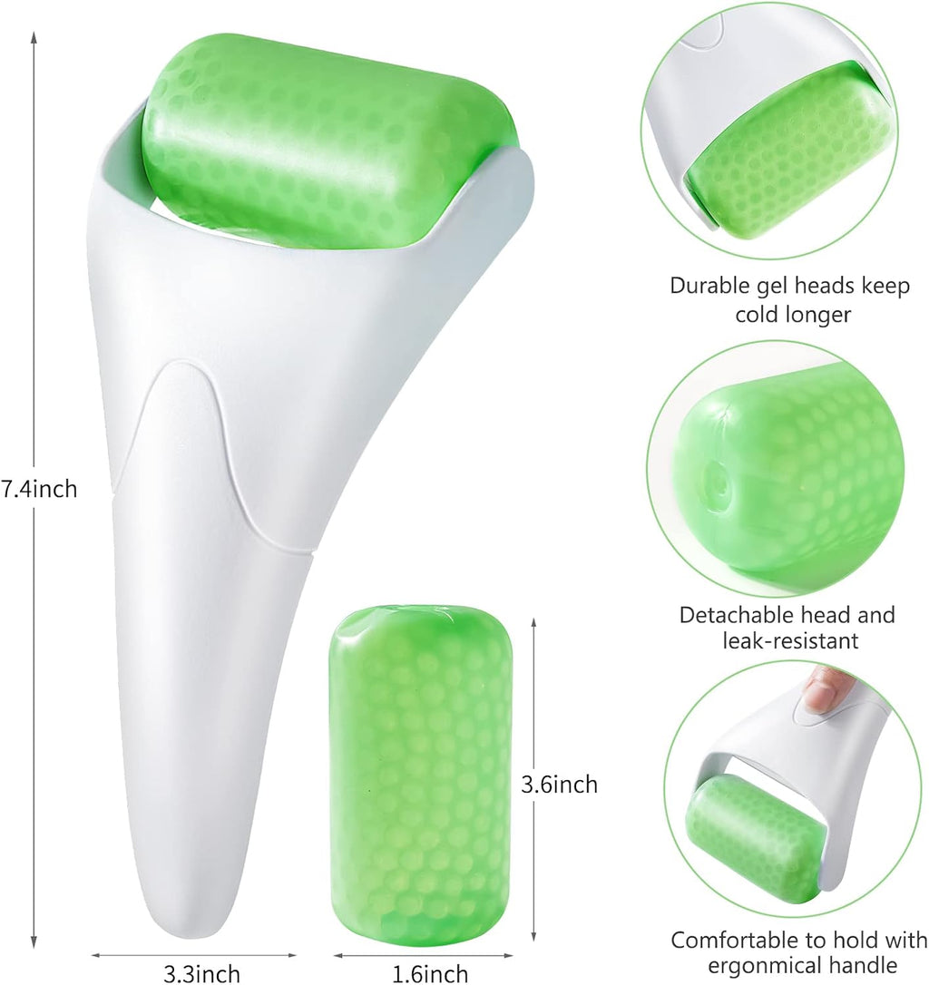 Reusable Ice Roller for Face and Eyes, Cooling Facial Massage Tool for Skincare