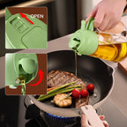 2-in-1 Oil Dispenser & Sprayer Bottle for Kitchen