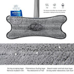 Twisted X-Type Microfiber Floor Mop with Self-Wringing System