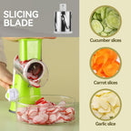 3-in-1 Rotary Cheese Grater and Vegetable Slicer