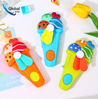 Hand Pressure Mini Fan for Kids, Cute Ice Cream Shape