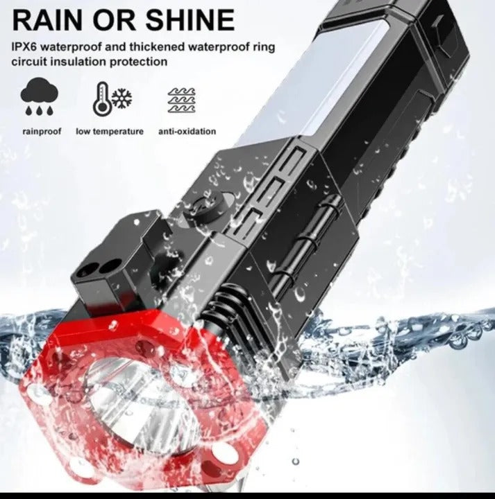 Multifunction Rechargeable LED Flashlight with Power Bank
