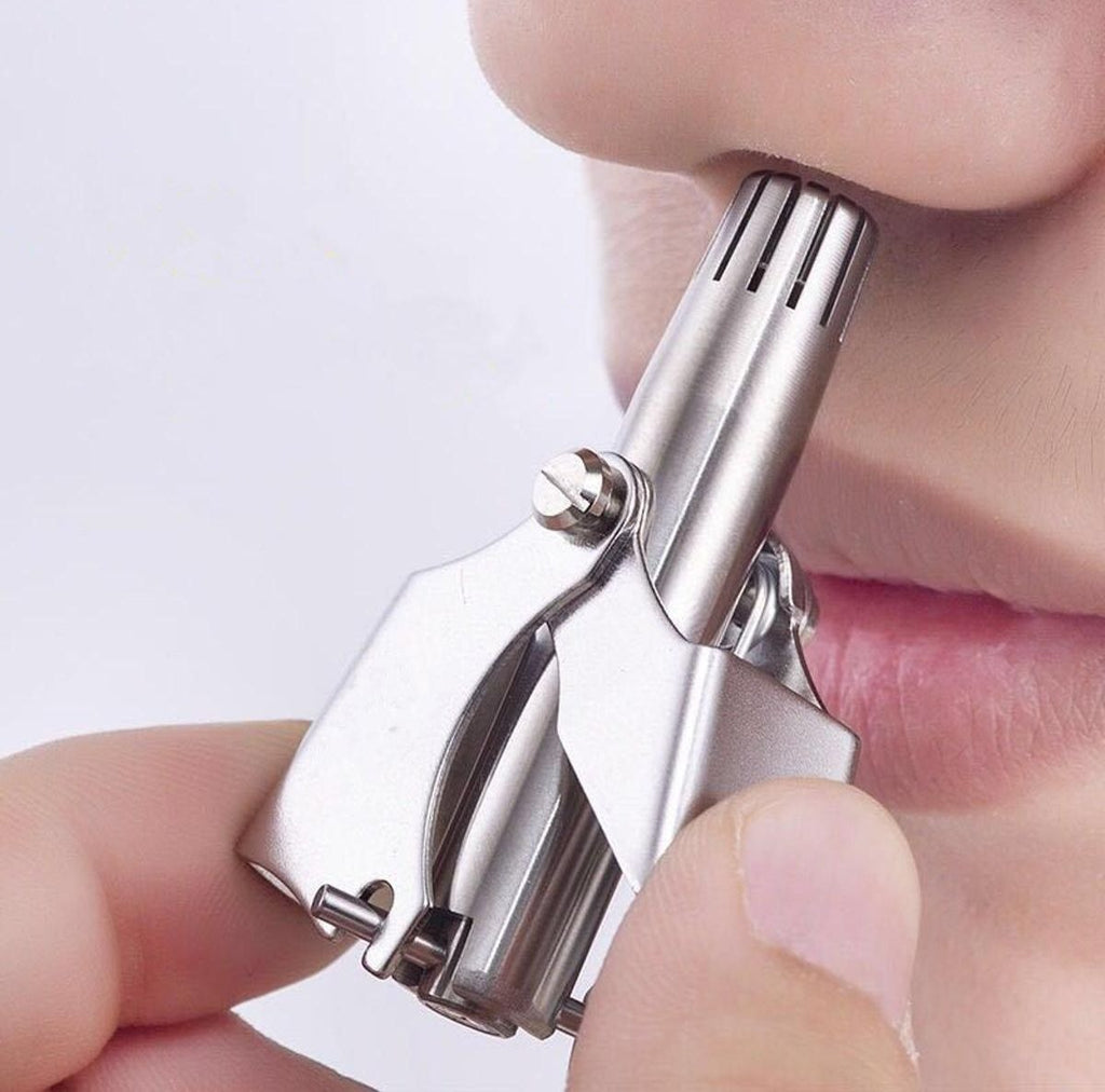 Stainless Steel Manual Nose & Ear Hair Trimmer