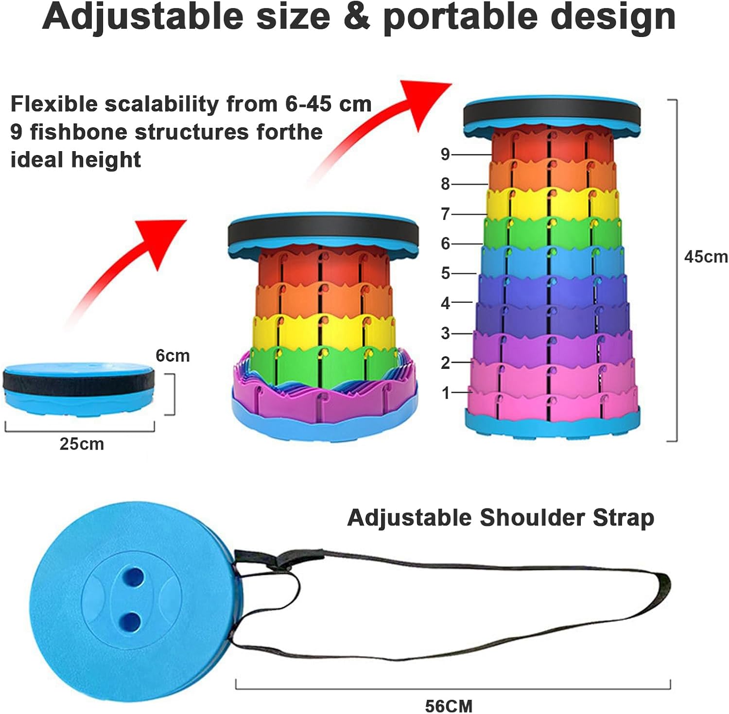 Portable Telescopic Camping Stool