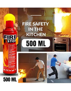 Portable Fire Safety Spray 500ml for Home, Office and Vehicle Use