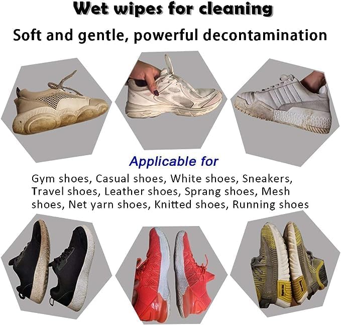 Shoe Cleaning Wipes 80 Count