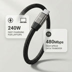 240W Type-C to Type-C Fast Charging Cable