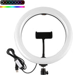 26cm LED Selfie Ring Light with Adjustable Tripod Stand