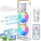 Portable Air Cooler Mini Fan with 3 Mist Spray Modes