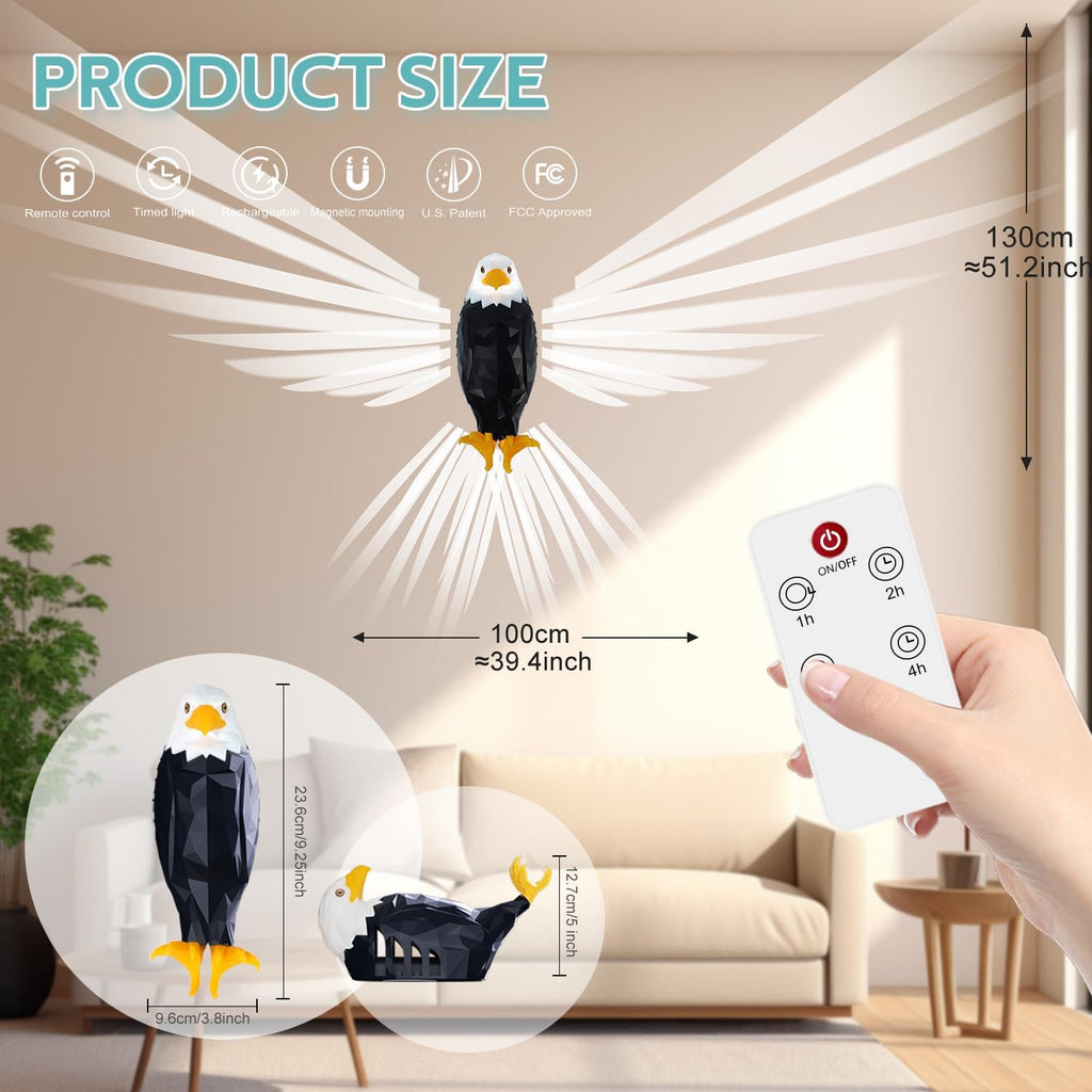 Eagle Shaped LED Wall Light with Remote Control