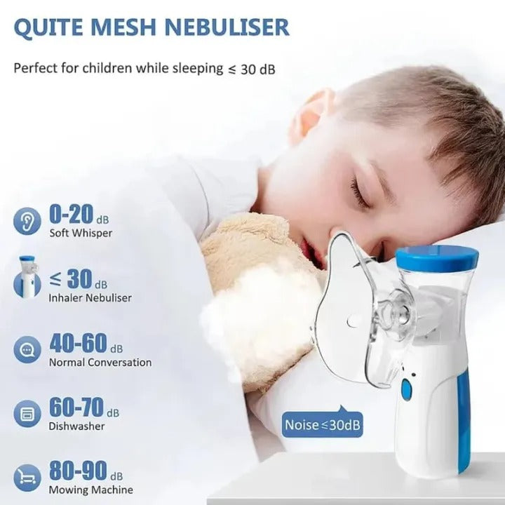 Portable Mesh Nebulizer Machine for Adults and Kids
