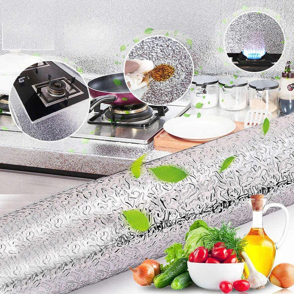 Waterproof Oil-Proof Aluminum Foil Kitchen Wall Sticker