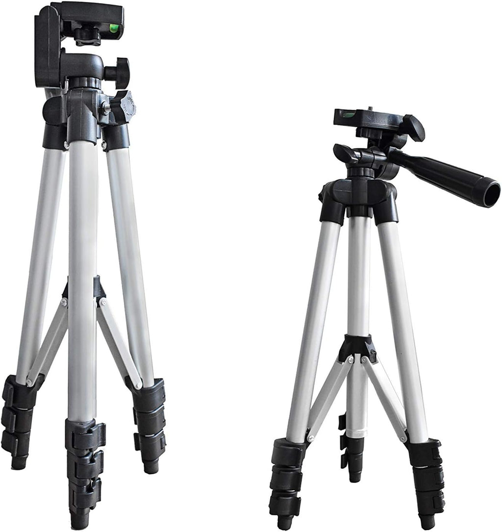 Lightweight Adjustable Tripod Stand with Universal Phone Holder