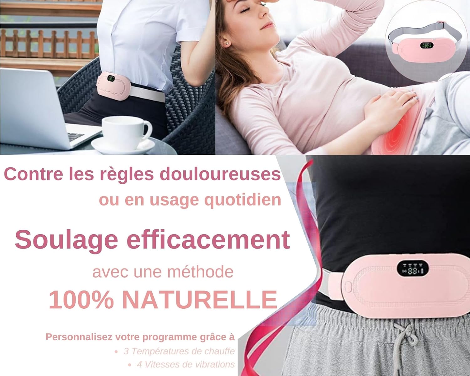 Portable Cordless Heating Pad Waist Belt