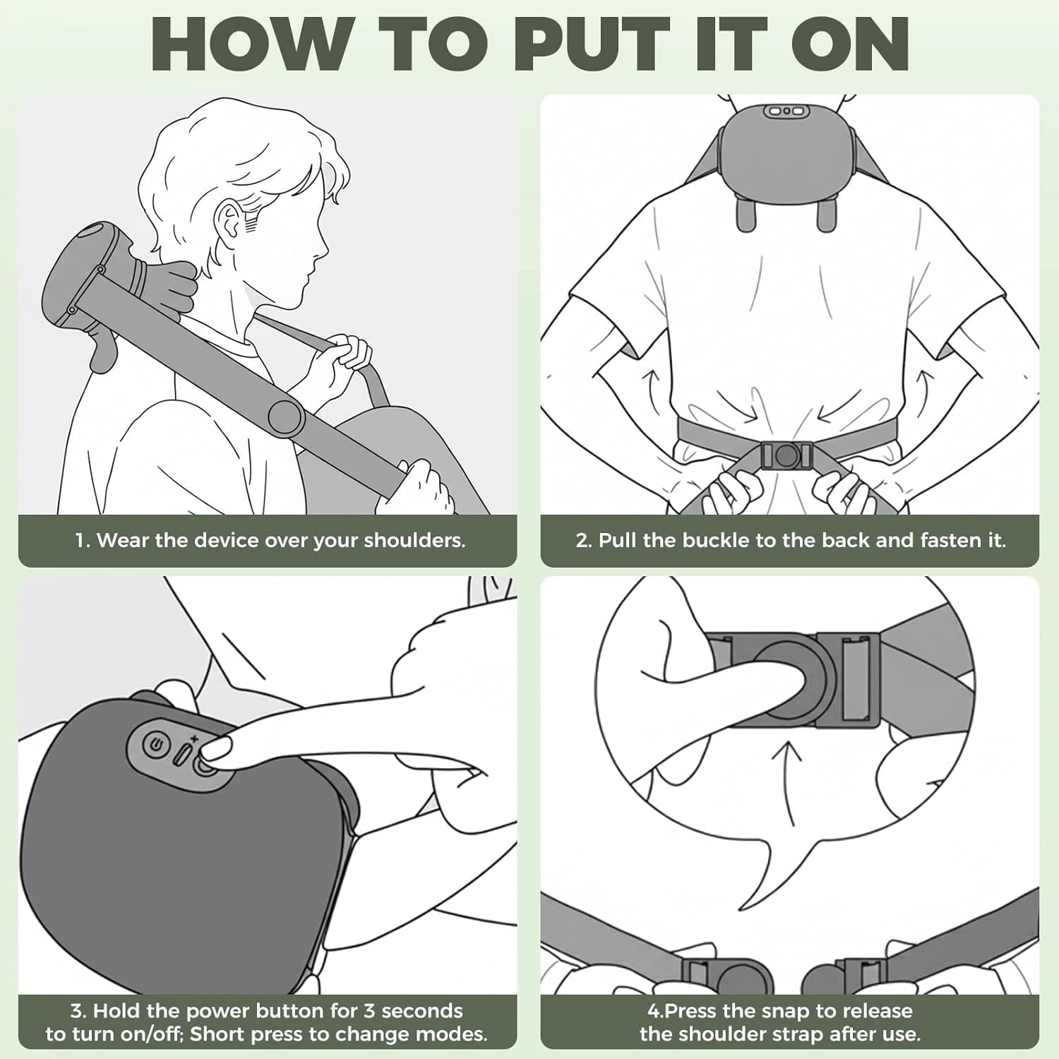 Wireless Neck and Shoulder Massager with Heat