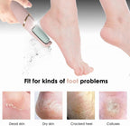 Electric Pedicure Foot File Callus Remover Rechargeable Foot Scrubber