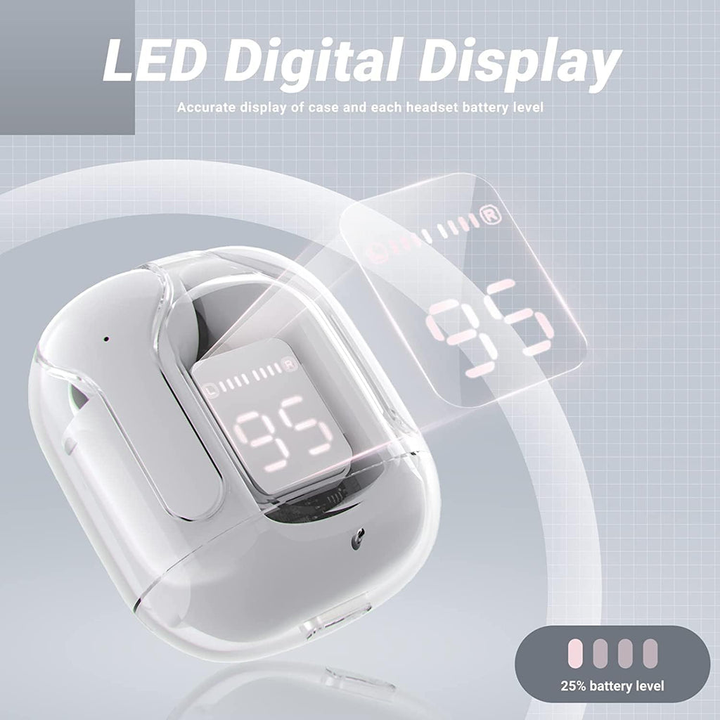 Transparent Wireless Bluetooth 5.3 Earbud