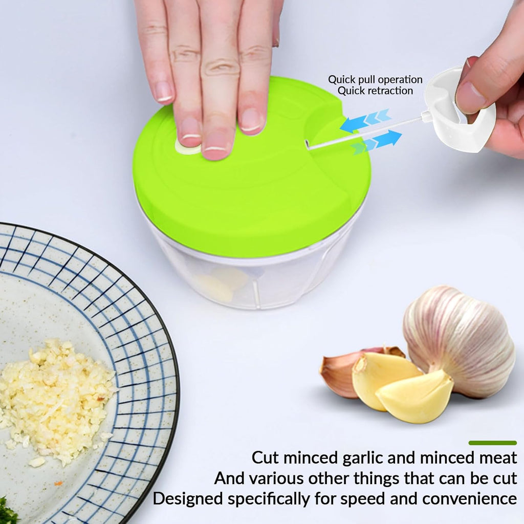 Manual Vegetable Chopper with Pull Cord