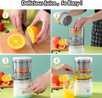 Portable Electric Citrus Juicer USB Rechargeable Wireless Orange