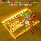 LED Acrylic Note Board with Color Lighting