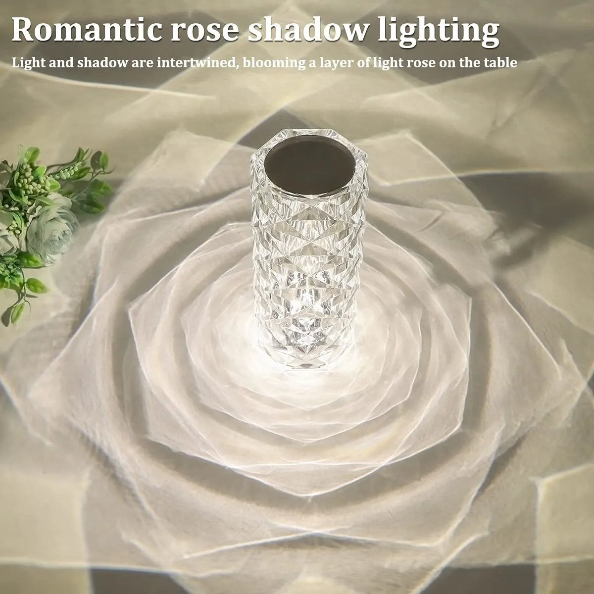 Crystal LED Table Lamp with Touch Control