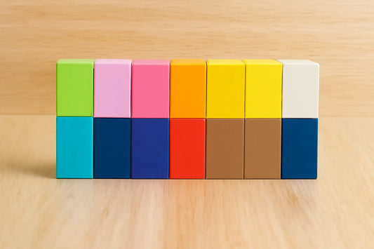 Colorful Wooden Building Blocks – Montessori Stacking & Learning Toy for Kids